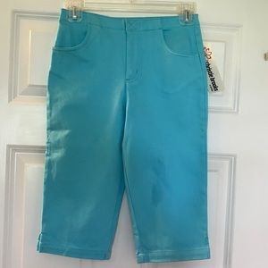 NWT Christie Brooks girls blue Capri pants
